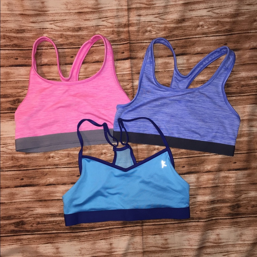 **4/$20** bundle of 3 Sports bras - size S(4-6)